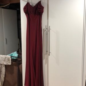 Burgundy dress